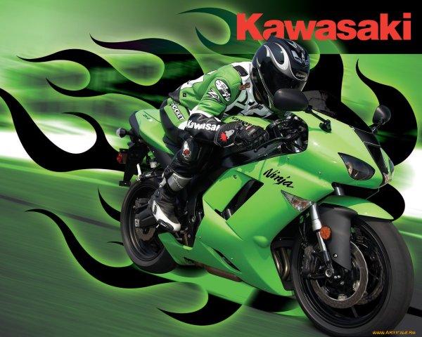 Мотоциклы байки Кавасаки