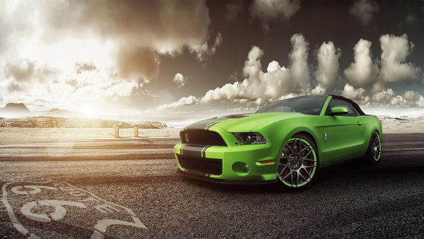Ford Mustang Shelby gt500 Green