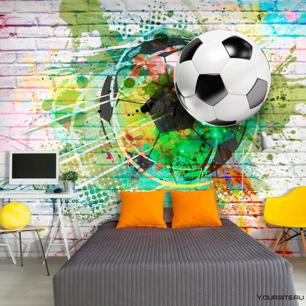 Комната в стиле футбола