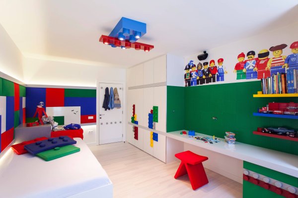 Детские комнаты в стиле лего