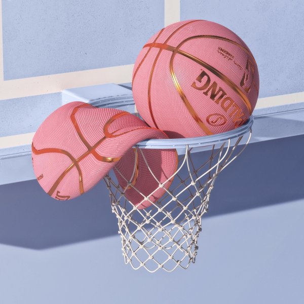Баскетбольный мяч Wilson розовый