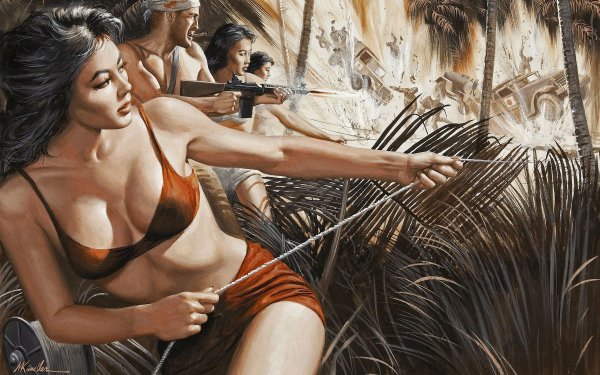 Морт Кунстлер картины амазонки