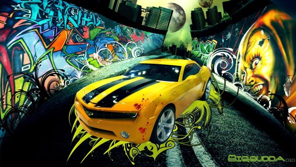 Граффити на автомобиле