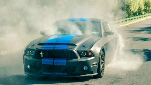 Mustang Shelby gt500 Burnout