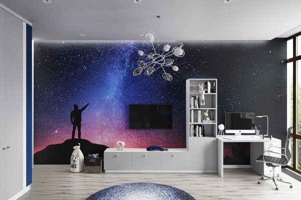 Комната для подростка в стиле космос