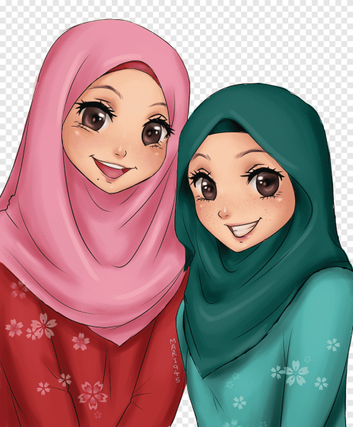 Хиджаб мультяшные