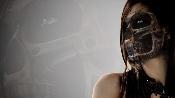 Cyberpunk 2077 девушка в респираторе