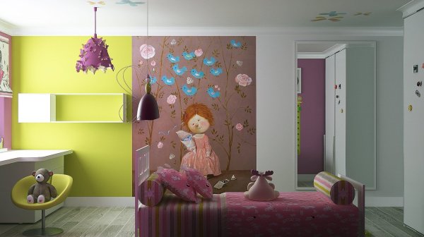 Детская комната для девочки интерьер