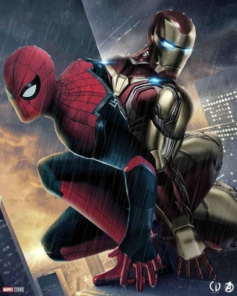 Железный человек и человек паук