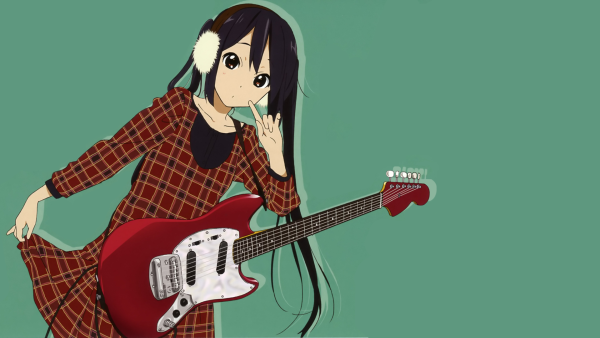 K-on Адзуса с гитарой