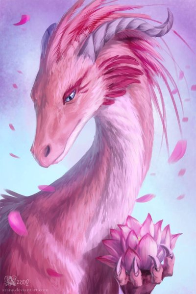 Розовый дракон