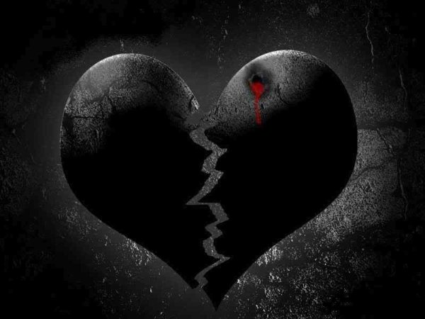 Чёрное разбитое сердце