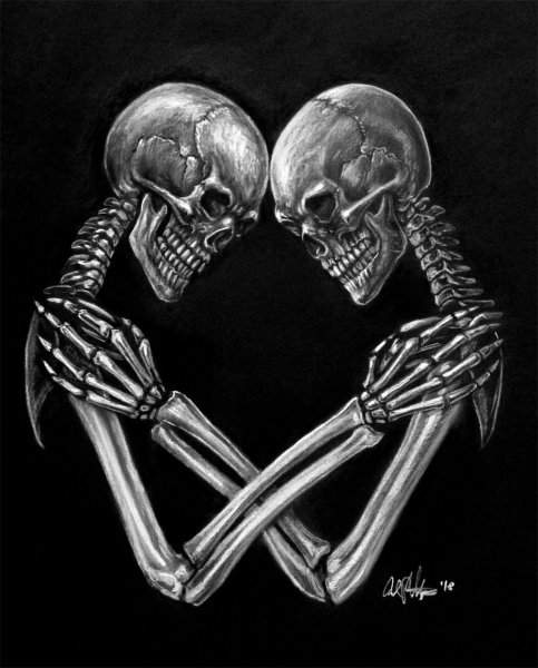 Скелет сердечко