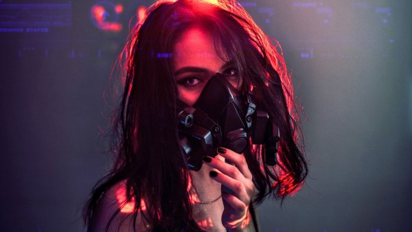 Cyberpunk 2077 девушки в масках