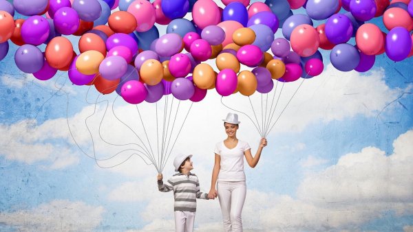 Фон с воздушными шарами