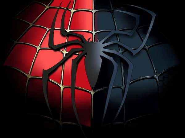Человек паук черный и красный
