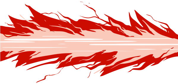 Красный огонь на белом фоне