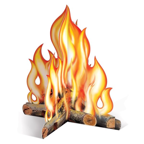 Огонь с дровами для камина