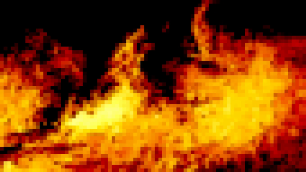 Пиксельное пламя