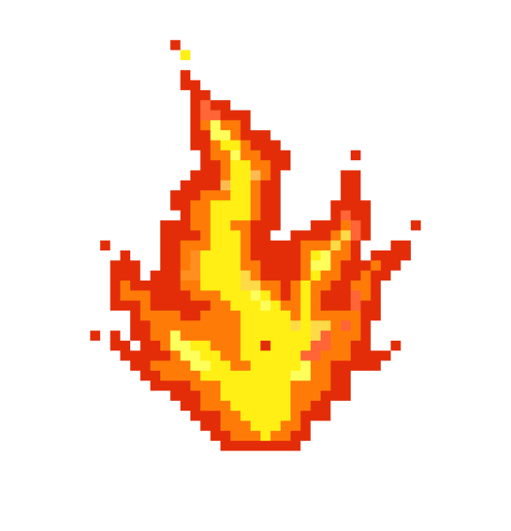 Пламя пиксель