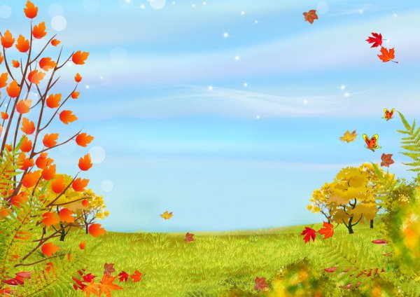 Осенние фоны для детского сада