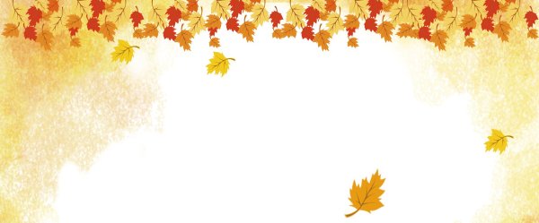 Осенний детский горизонтальный фон