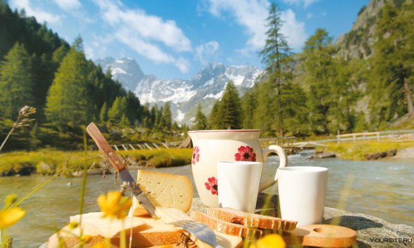 Завтрак в Альпах