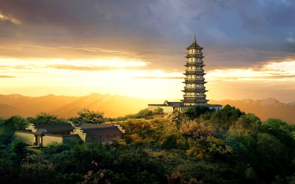 Китай природа храм