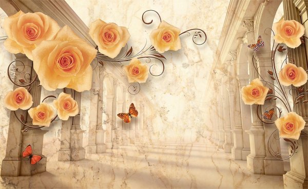 Фотообои на стену розы