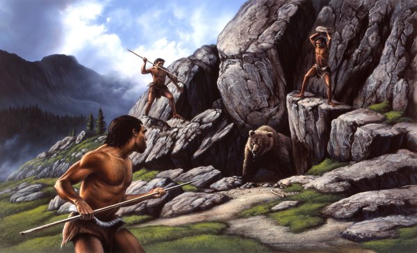 Древние люди неандертальцы охота