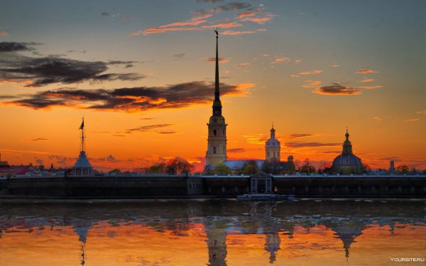 Петербург шпиль Петропавловской крепости