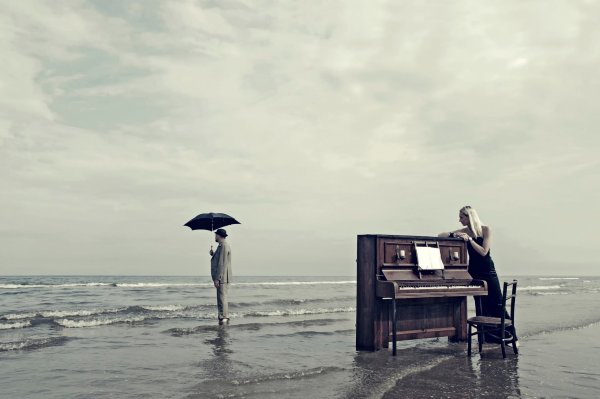 Пианино у моря
