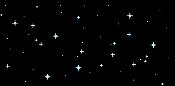 Звёзды космические на чёрном фоне