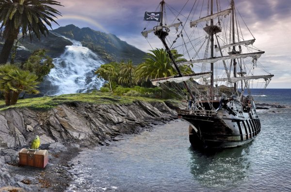 Остров Тортуга пираты Карибского моря