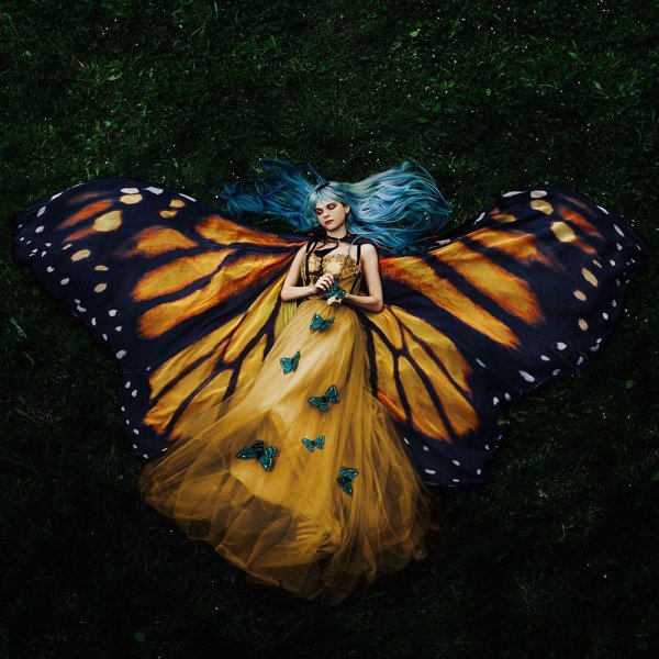 Девушка с крыльями бабочки