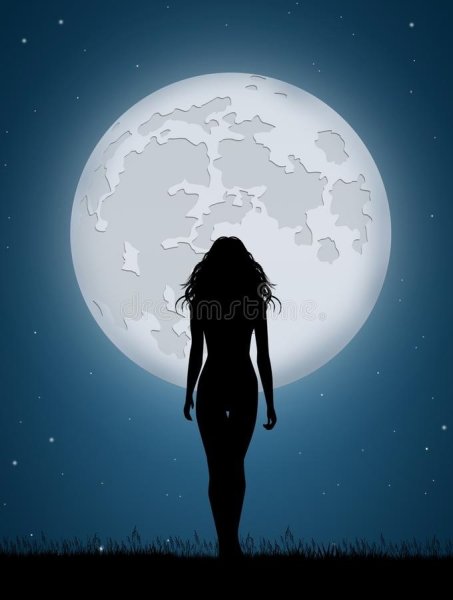 Полная Луна девушка