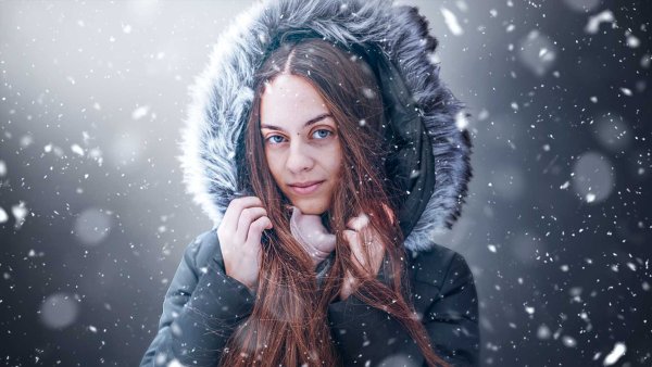 Портрет со снегом