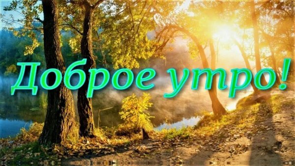 Доброе утро природа