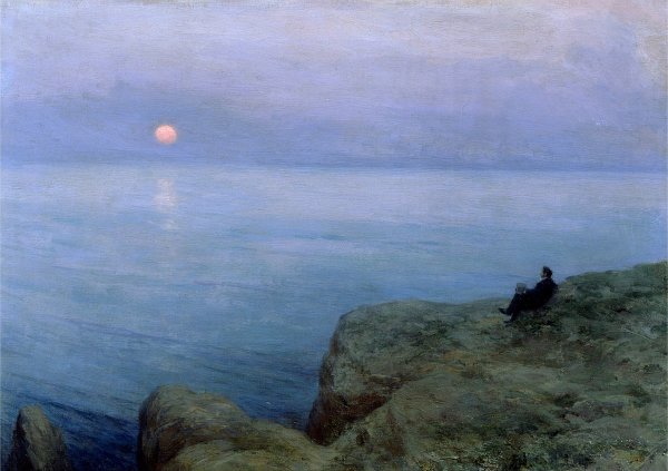 И.К. Айвазовский, "Пушкин на берегу черного моря" 1887г.
