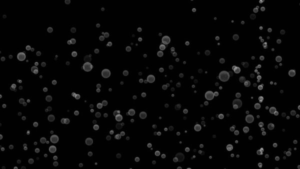 Пузыри на темном фоне