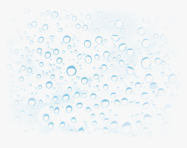 Пузыри воды на прозрачном фоне