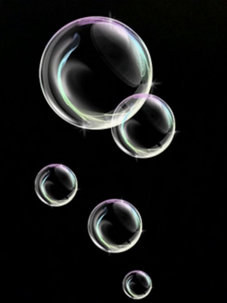 Пузырьки воды на черном фоне
