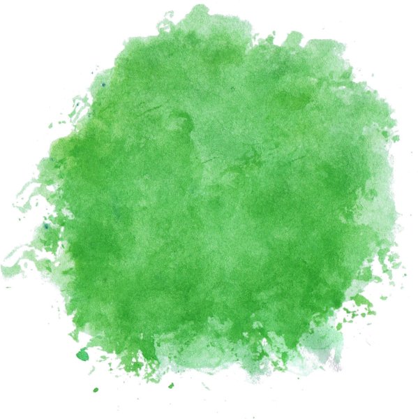 Зеленое Акварельное пятно