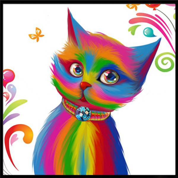 Красивые разноцветные коты