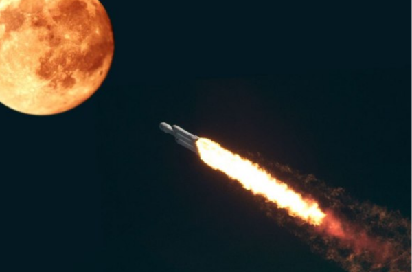Ракета летит на луну