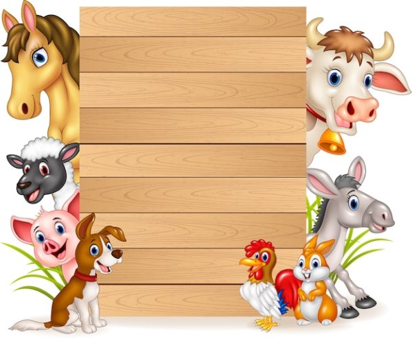 Рамка с животными для детей