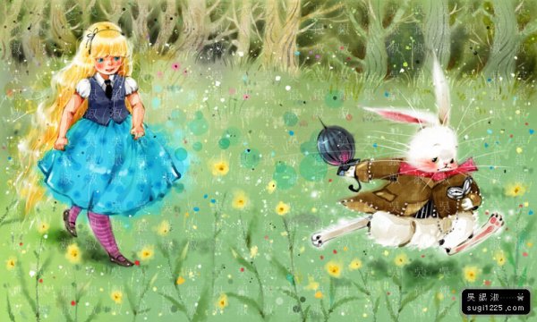 Алиса в стране чудес Алиса бежит за кроликом