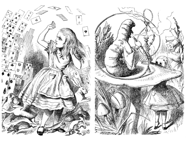 Иллюстрации к сказке Алиса в стране чудес Льюис Кэрролл
