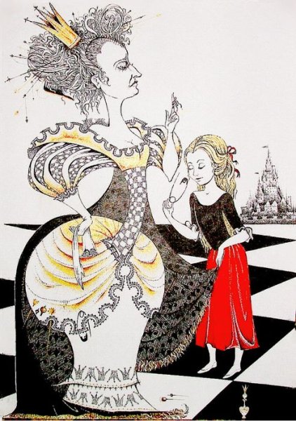 Иллюстрации Митрофанова к Алисе в Зазеркалье