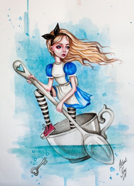 Алиса в стране чудес Алиса рисунок